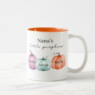 Nana's Little Pumpkins Zweifarbige Tasse