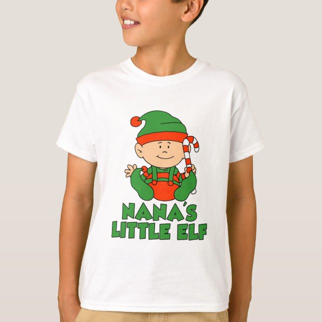 Nanas Niedlicher Cartoon von LIttle Elf T-Shirt (Vorderseite)