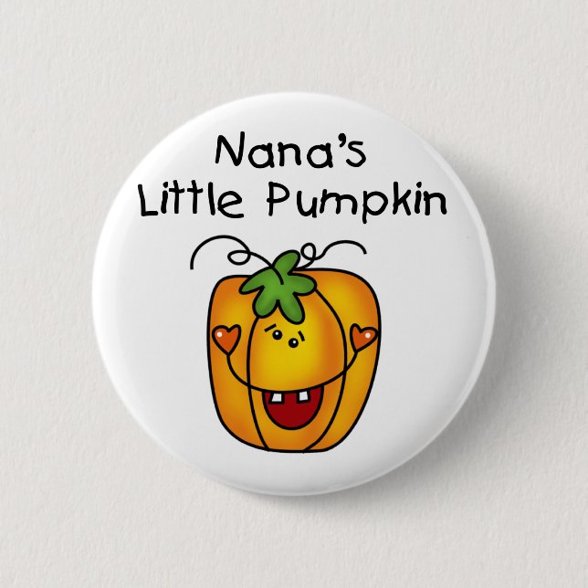 Nana's Pumpkin Halloween T - Shirt und Geschenke Button (Vorderseite)