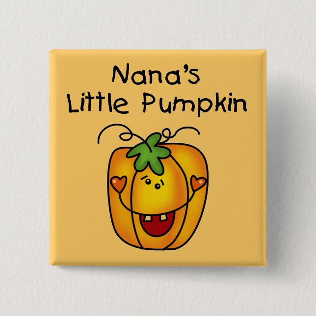 Nana's Pumpkin Halloween T - Shirt und Geschenke Button (Vorderseite)