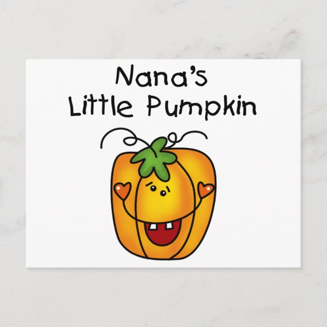 Nana's Pumpkin Halloween T - Shirt und Geschenke Postkarte (Vorderseite)