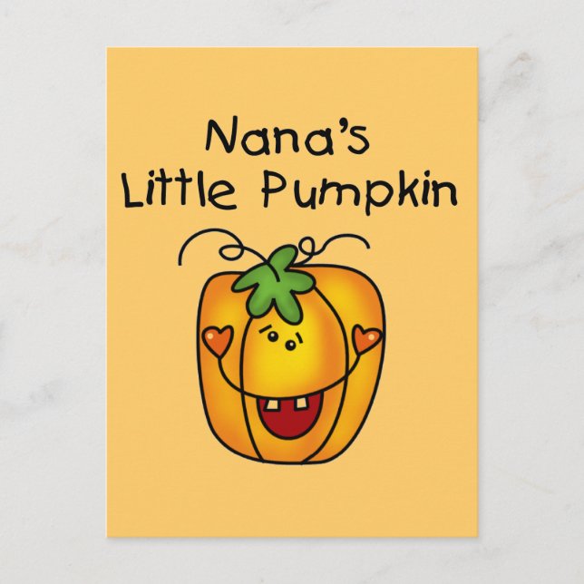 Nana's Pumpkin Halloween T - Shirt und Geschenke Postkarte (Vorderseite)