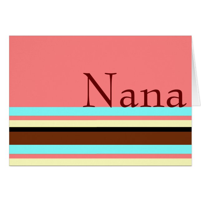 Nanas Sahnerosa blauen Brauns (Vorderseite (Horizontal))