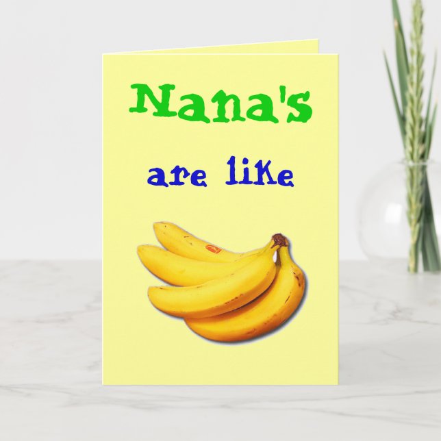 Nanas sind wie Grußkarte der Banane Karte (Vorderseite)
