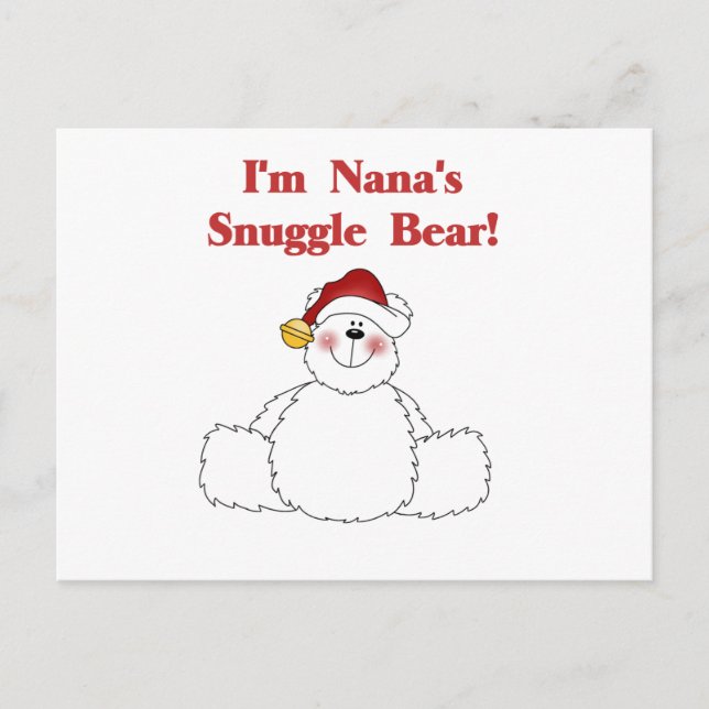 Nana's Snuggle Bären T - Shirt und Geschenke Postkarte (Vorderseite)