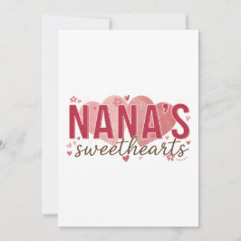 Nana's Sweethearts Birthday Invitation Einladung
