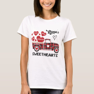 Nana's Sweethearts Truck Personalisiert Oma T-Shirt