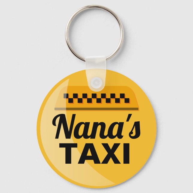 Nanas Taxi Service Schlüsselanhänger (Vorderseite)