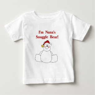 Nana's Weihnachtsfeiertage im Snuggle-Bären Baby T-shirt