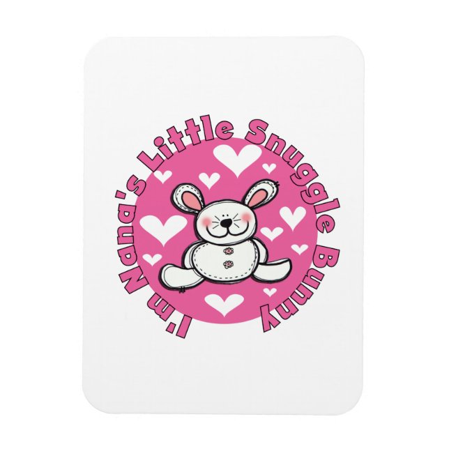 Nanas wenig Snuggle-Häschen Magnet (Vertikal)