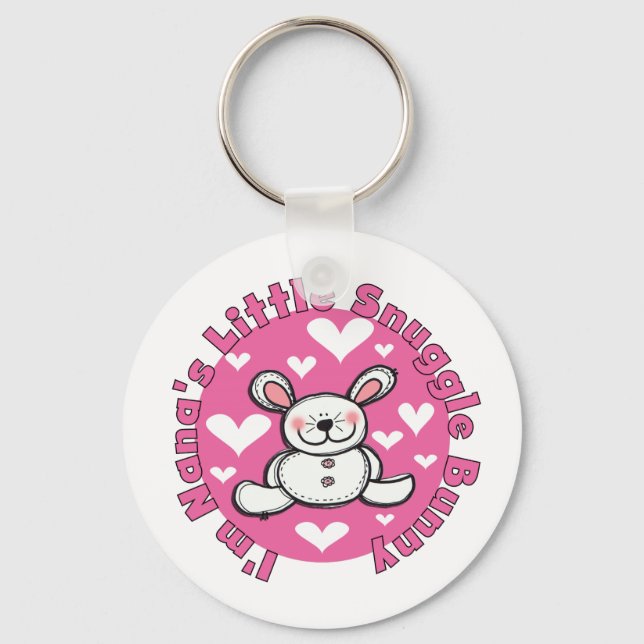 Nanas wenig Snuggle-Häschen Schlüsselanhänger (Vorderseite)