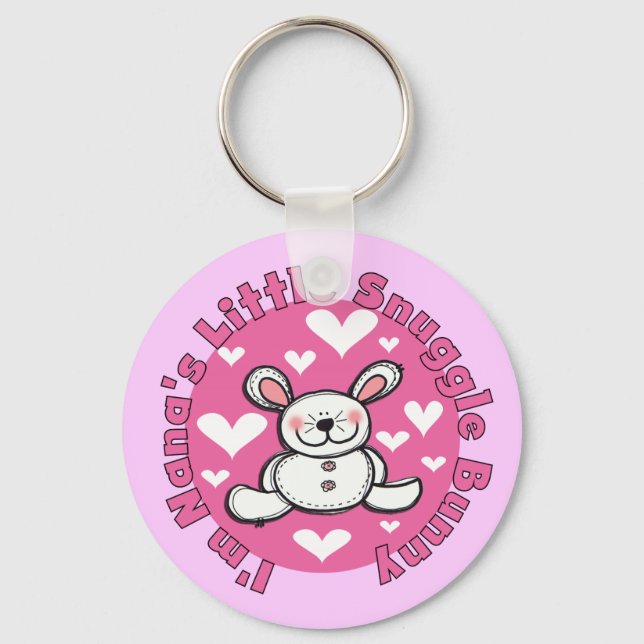 Nanas wenig Snuggle-Häschen Schlüsselanhänger (Vorderseite)