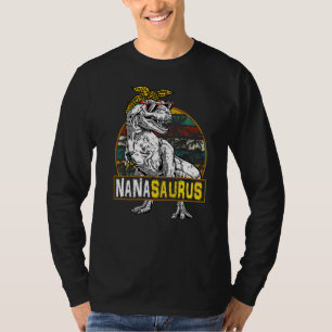 Nanasaurus Leopard Rex Dinosaur Nana Saurus Mother T-Shirt