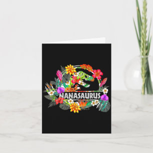 Nanasaurus Oma Dinosaurier T Rex Blumen Muttertag Karte
