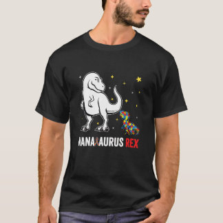 NanaSaurus Rex Nana und Kinder mit sonnigen Autism T-Shirt