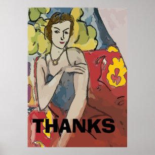 Nancy im roten Stuhl, fügen Sie Text Poster