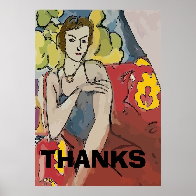 Nancy im roten Stuhl, fügen Sie Text Poster (Vorne)