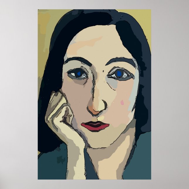 Nancy , Matisse Style Poster (Vorne)