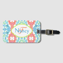 Nancy Mosaic Luggage Tag