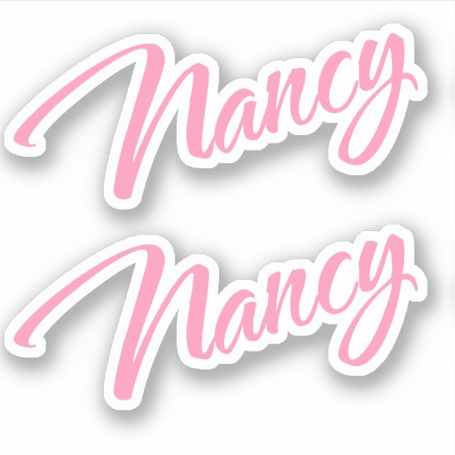 Nancy name x2 aufkleber (Vorderseite)
