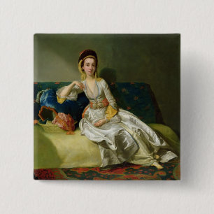 Nancy-Pastoren auf das Türkischen kleiden, c.1771 Button