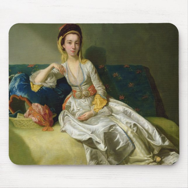 Nancy-Pastoren auf das Türkischen kleiden, c.1771 Mousepad (Vorne)