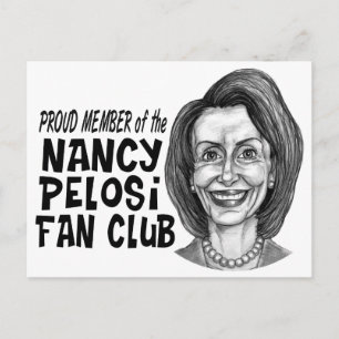 Nancy Pelosi Fan Club Postkarte
