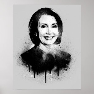 Nancy Pelosi Graffiti Art Poster