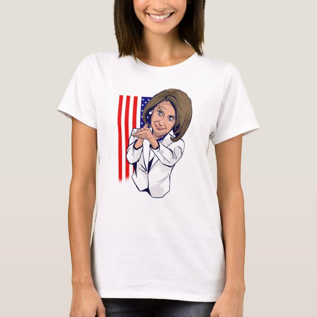 Nancy Pelosi klatschende Meme T-Shirt (Vorderseite)