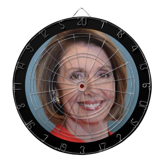 Nancy Pelosi Offizielles Portrait Dartscheibe (vorne)