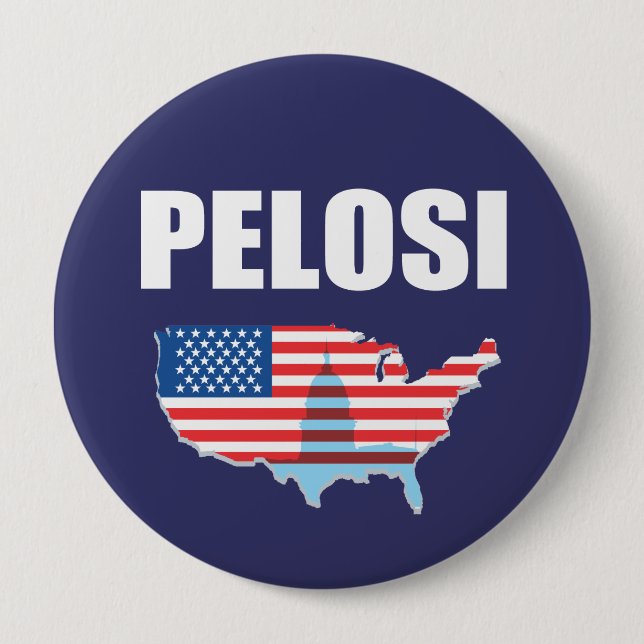 NANCY PELOSI-Wahl-Gang Button (Vorderseite)