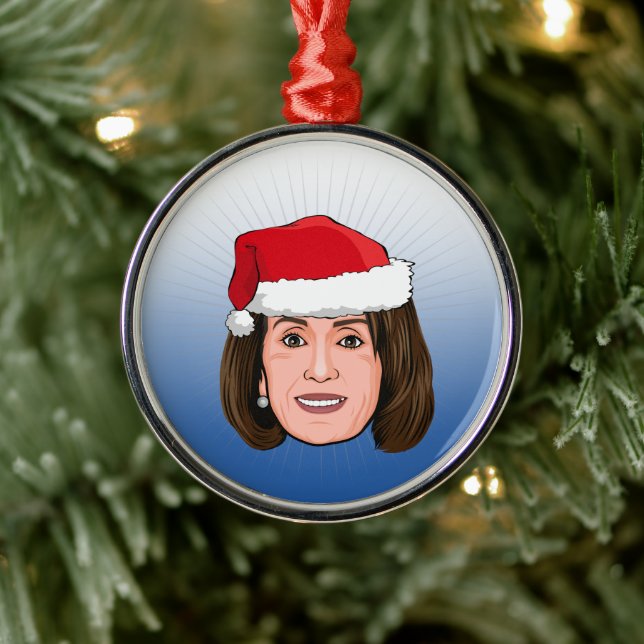 NANCY PELOSI Weihnachten Ornament Aus Metall (Baum)
