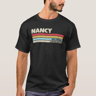 Nancy Personalisiert Name Retro Vintag 70er 80er 9 T-Shirt