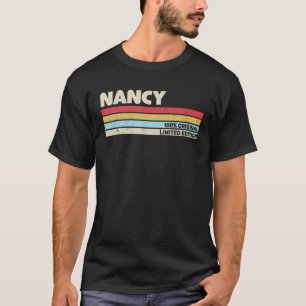 Nancy Personalisierter Name Retro Vintage 70er 80e T-Shirt
