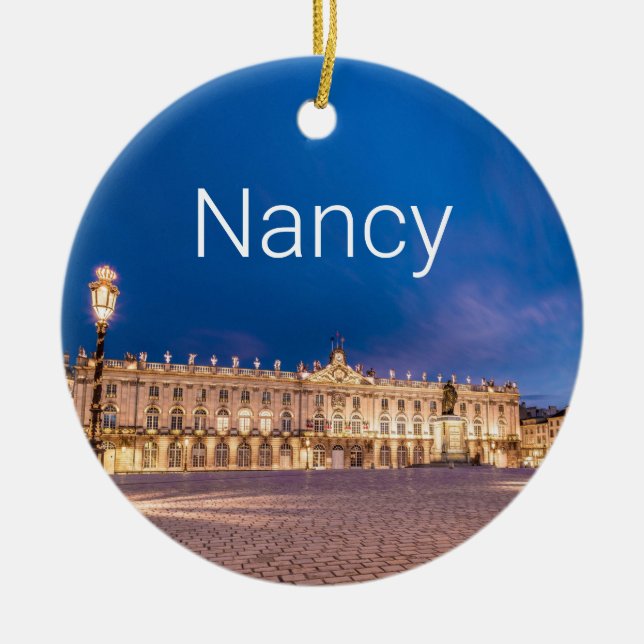 Nancy Place Stanislas Grand Est France Sunset Keramik Ornament (Vorne)