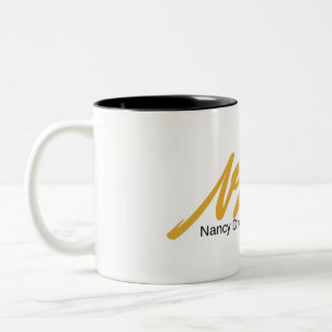 Nancy zeichnete - Autorn-Tasse Zweifarbige Tasse