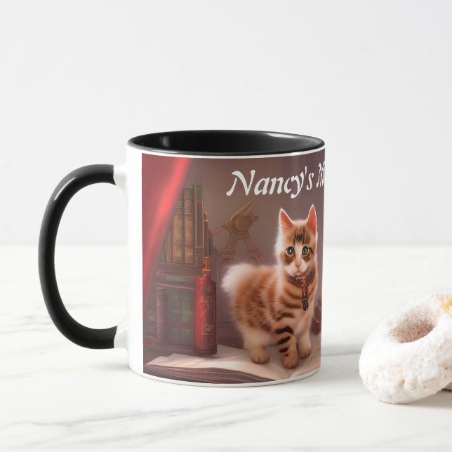 Nancy's Morgenkaffee Personalisiert anpassbar Tasse (Mit Donut)
