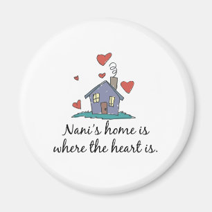 Nani&aposs Zuhause ist, wo das Herz ist Magnet