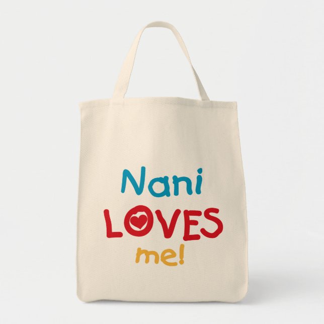 Nani Lieben Me T - Shirt und Geschenke Tragetasche (Vorne)