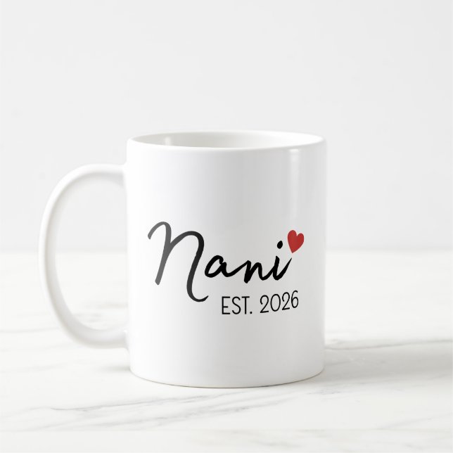 Nani Nana Est 2026 Set, Neue indische Großeltern Kaffeetasse (Links)