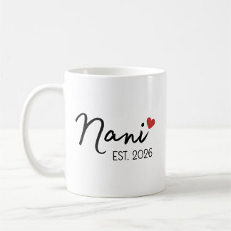 Nani Nana Est 2026 Set, New Indian Grandparent Kaffeetasse