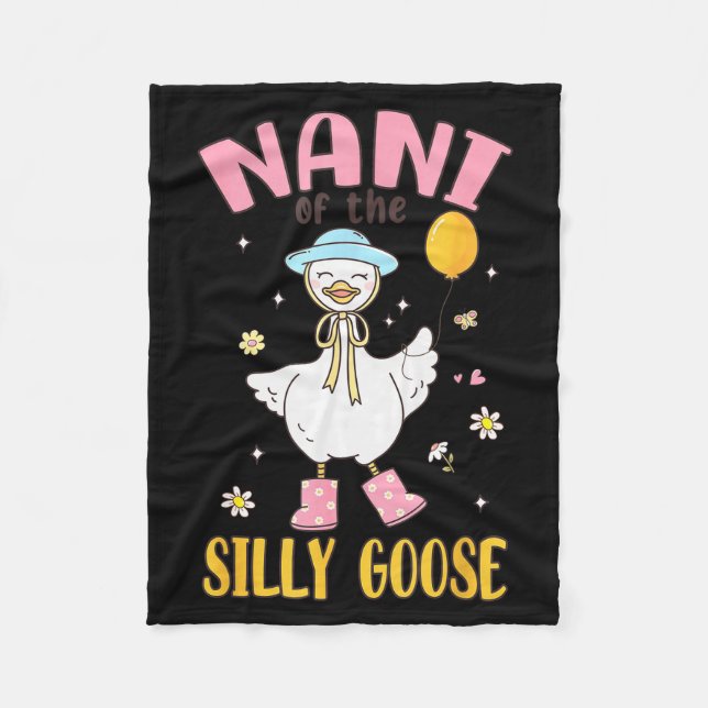 Nani Of The Silly Goose First Birthday Family Matc Fleecedecke (Vorderseite)