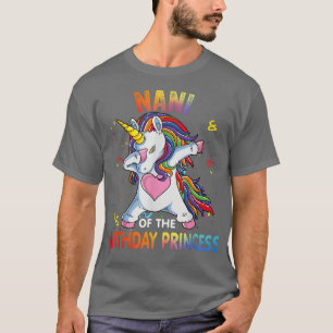 Nani vom Geburtstag Mädchen Vater Geschenk Unicorn T-Shirt