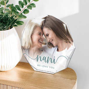Nani We Liebe You Oma Script Overlay Fotoblock