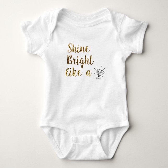 Nanlix Baby White Strampler (Vorderseite)