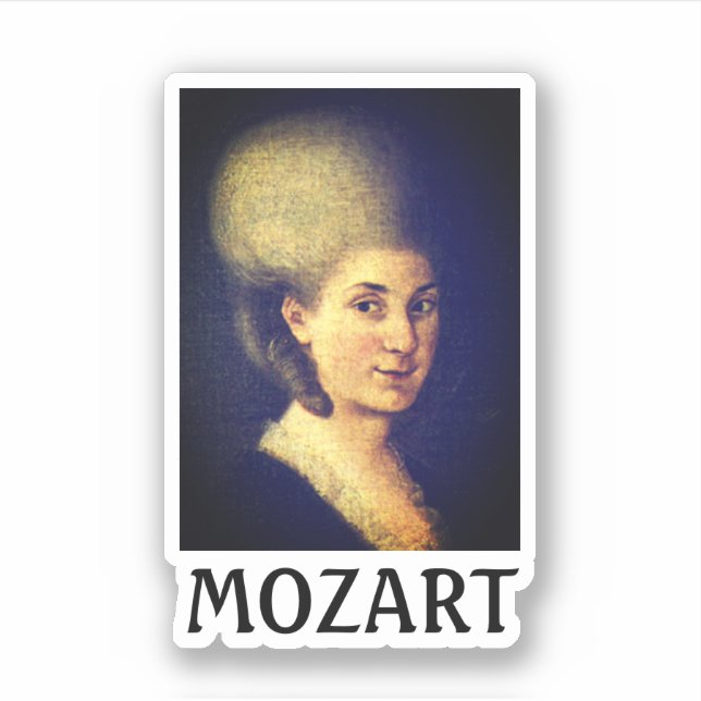 Nannerl Mozart Aufkleber (Vorderseite)