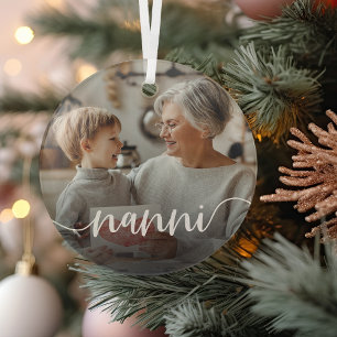 Nanni Oma Script Overlay Ornament Aus Glas