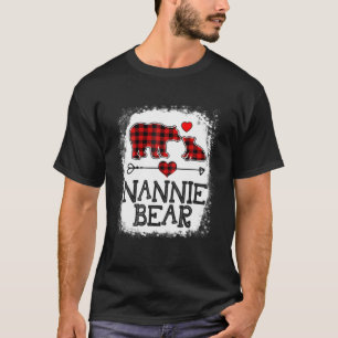 Nannie Bear Christmas Pajama Red Kariert Buffalo F T-Shirt