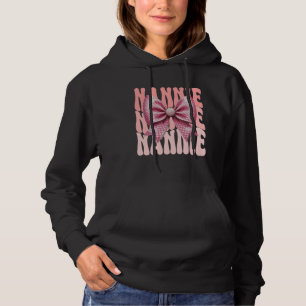 Nannie Coquette Schleife Rosa Süße Oma Muttertag Hoodie