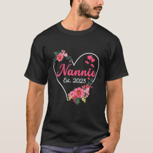 Nannie To Oma 2023 Pregnancy Ankündigung Funn T-Shirt